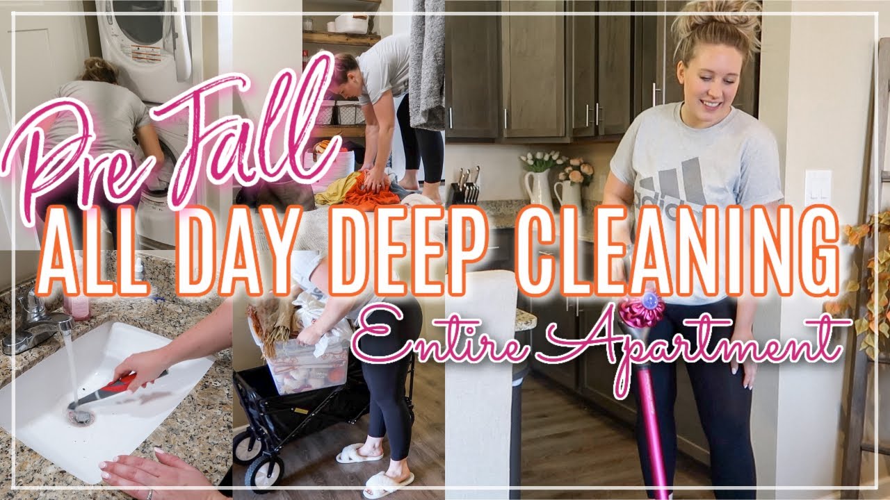 PRE FALL CLEAN WITH ME 2021!  ENTIRE APARTMENT ALL DAY DEEP CLEAN | YOUTUBE CLEANING MOTIVATION 2021