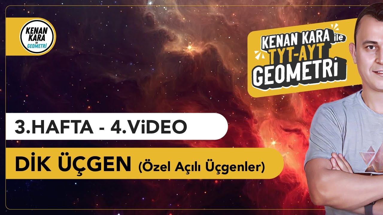 Dik Üçgen (Özel Açılı Üçgenler) | GEOMETRİ KONU ANLATIMI (2024 Tayfa) (TYT-AYT)