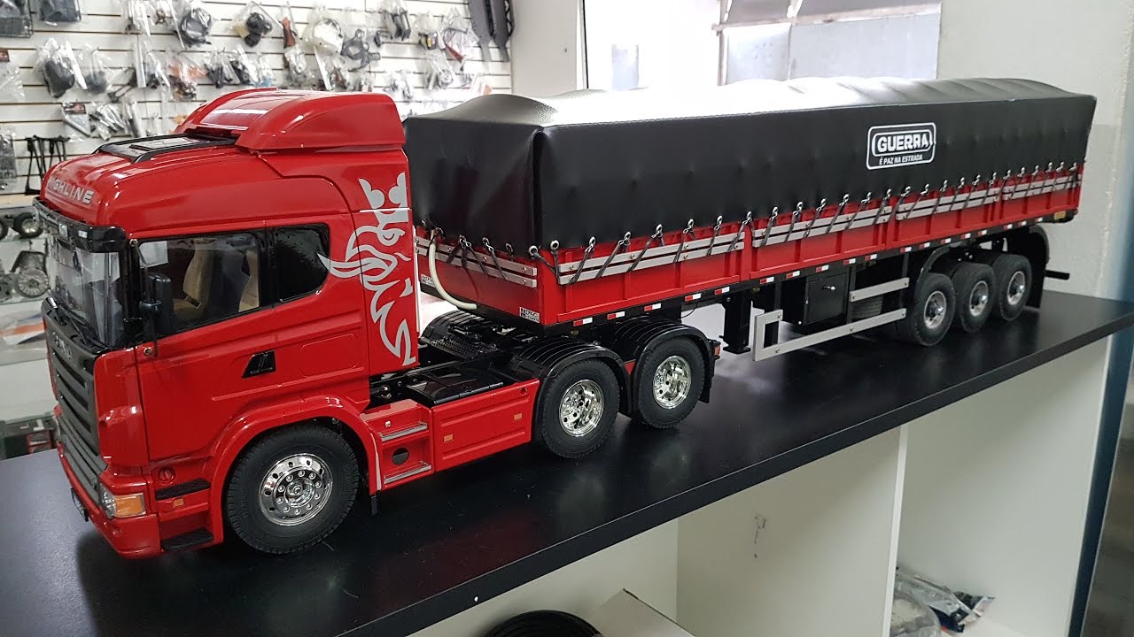 BRUTUS - TAMIYA SCANIA VERMELHA GRANELEIRA MFC03/AT10