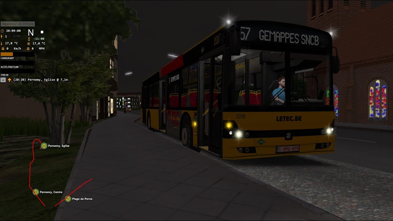 #omsi2 | #avelia V2 | LIGNE 57 –PERNEMY – GEMAPPES SNCB.(#solbus  SOLCITY SM12) | N°148… 2/2