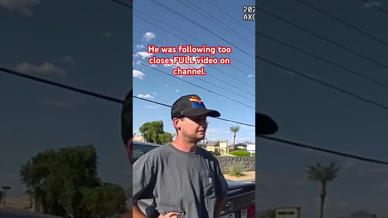 Officer committed a traffic offense himself. 