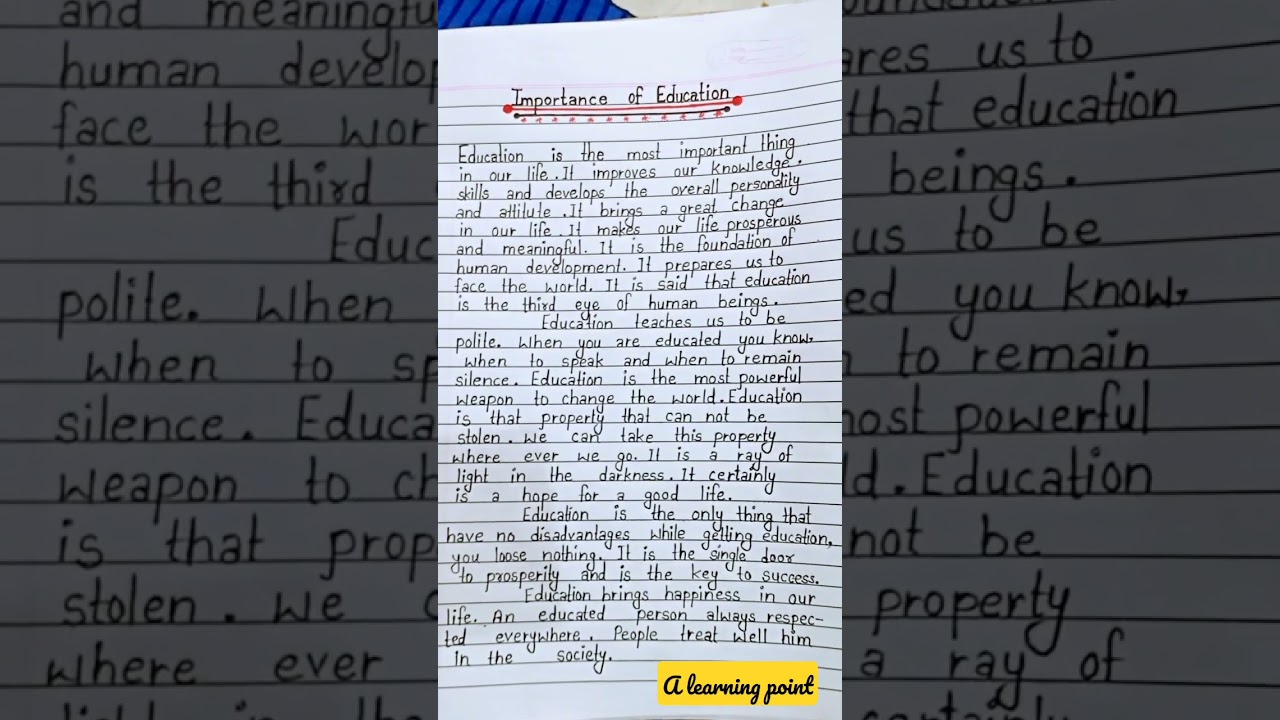 Essay on 