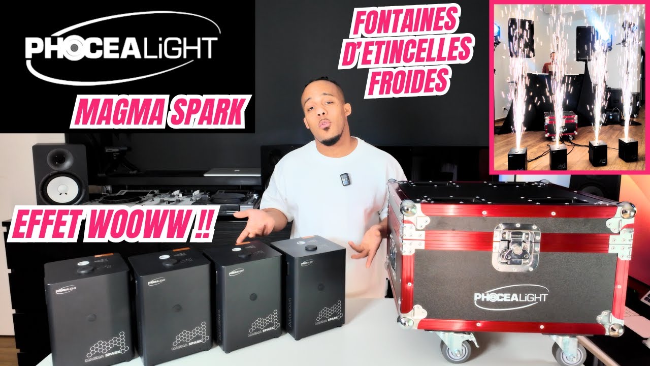 Les Fontaines d'étincelles Froides de PhoceaLight - Magma Spark
