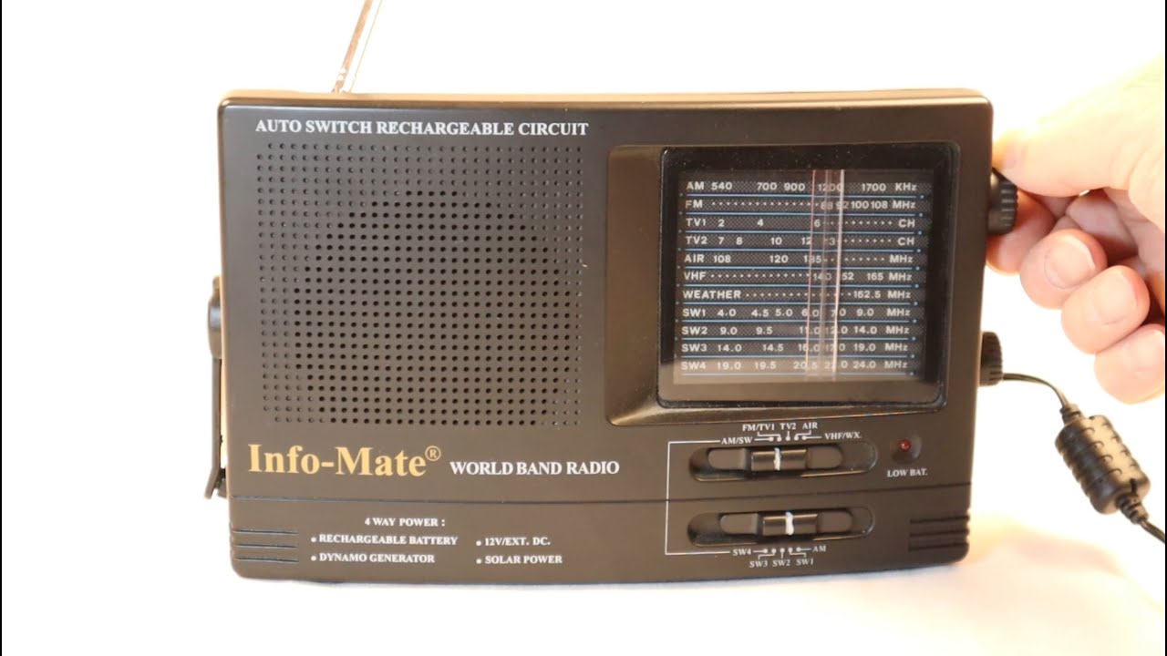 Info-Mate World Band Multi Power Radio