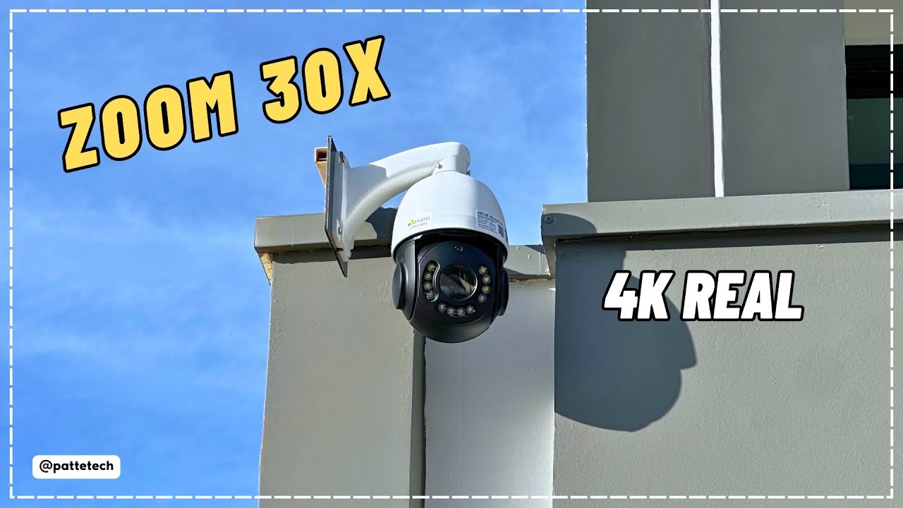 INCRÍVEL! ZOOM DE 30X - CÂMERA 4K WI-FI E POE ASECAM COM DETECÇÃO DE PESSOAS, ONVIF, HOME ASSISTANT