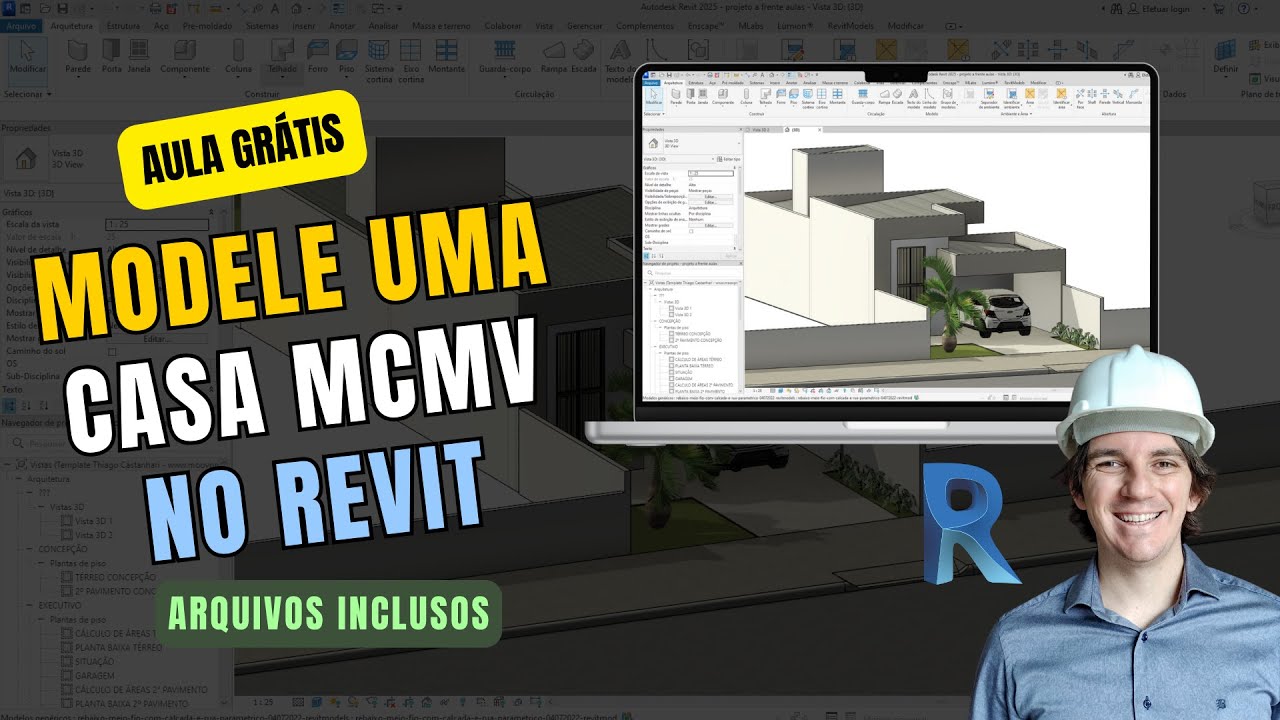 Modelando uma Casa MCMV do ZERO no Revit (Aula Completa e Gratuita!)