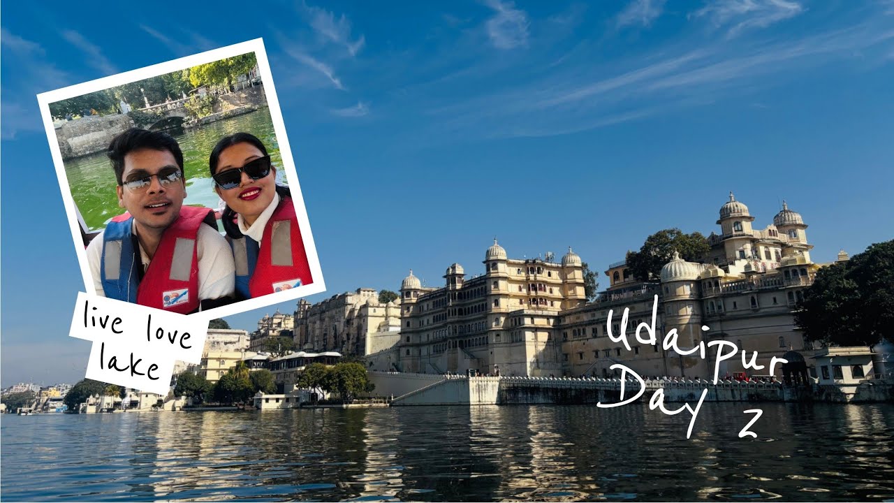 Exploring Udaipur|Tried buffalo milk|Fateh Sagar Street Food|Lake Pichola 🚣‍♂️|City Palace Visit🤍