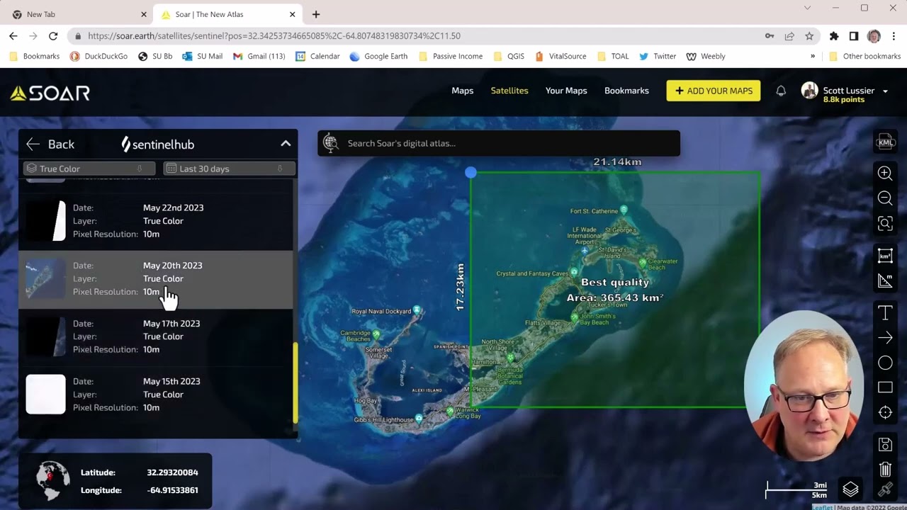 Getting Started with Soar - Downloading a Single 'Good' (10m) Sentinel Image