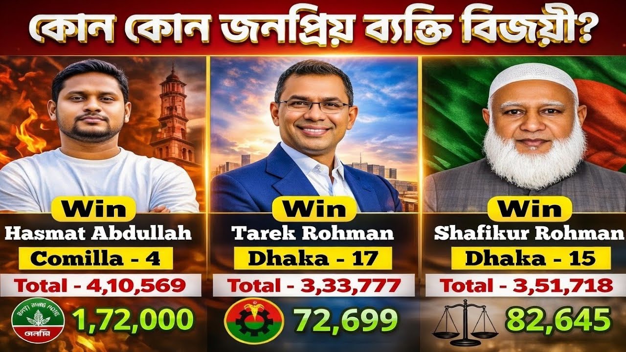 Bangladesh Election Results 2026 || বিএনপি vs জামাত ইলেকশন ফলাফল ✅ || বিএনপি এর বিজয় 