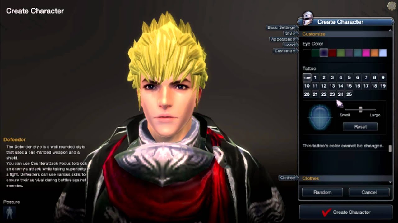 RaiderZ - Male Character Creation