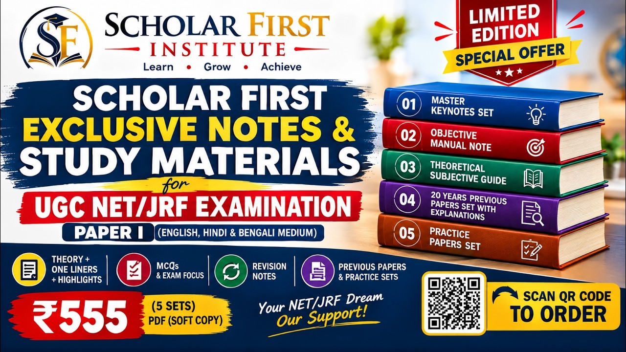 Assure Your Guaranteed Success in UGC NET/JRF Examination I Scholar First Institute