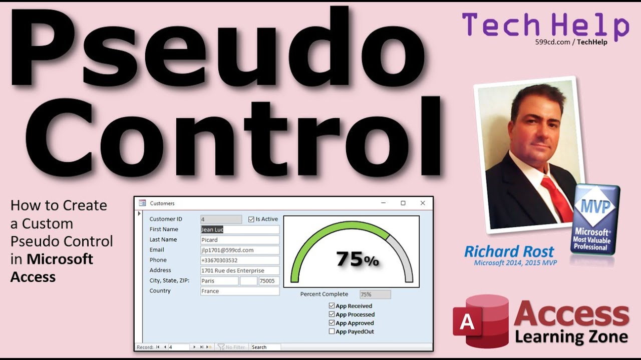 Create a Custom Pseudo Control in Microsoft Access. Arched Meter Using 100% Access Native Components