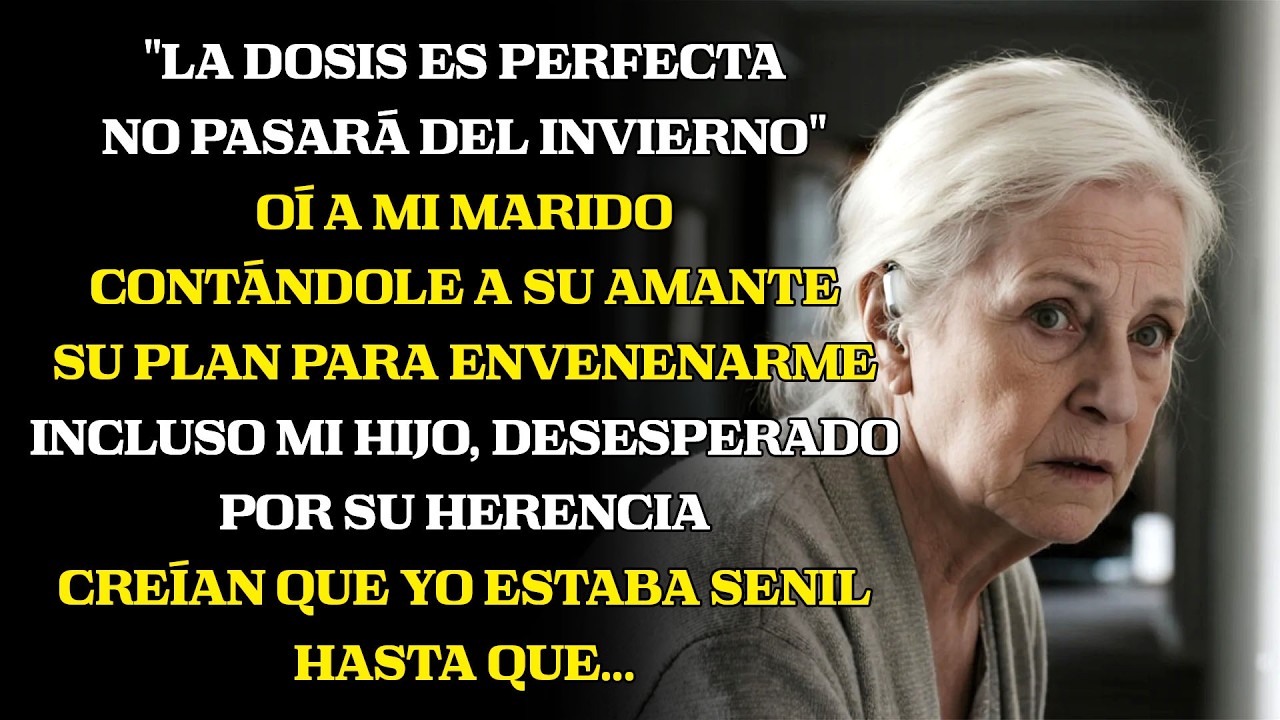 Escuché a mi marido planear envenenarme… creía que yo estaba senil — hasta que le demostré lo cont..