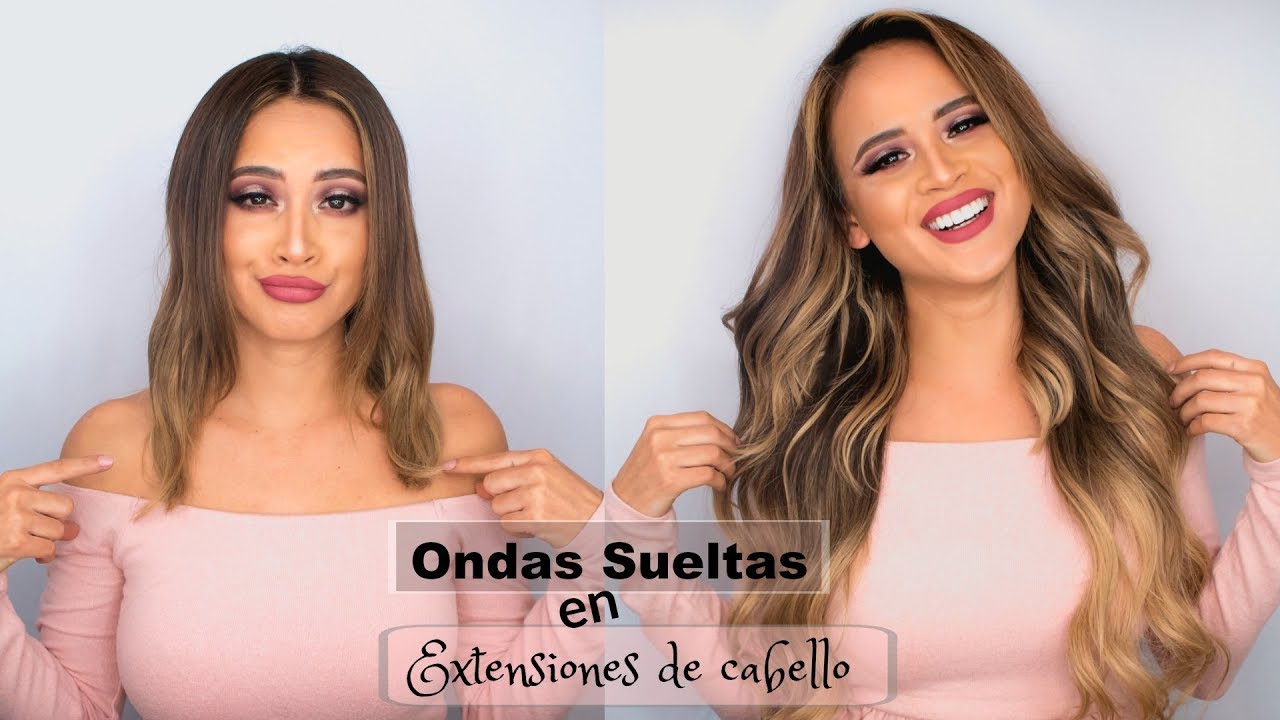Cómo hacer ondas sueltas y aplicar extensiones de cabello en pelo fino