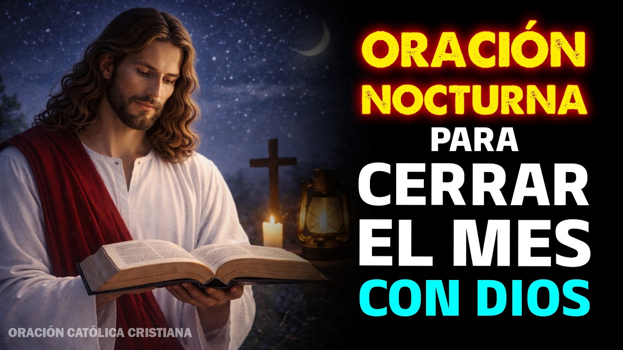 Oración de la Noche 🌜 Para Terminar el Mes con Protección, Descanso y Gratitud a Dios