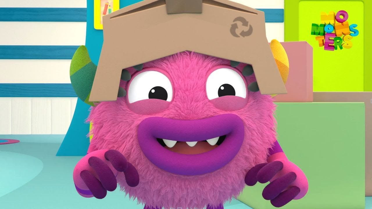 Cardboard Box | Momonsters | 70' Compilation | Educational Animation for Kids