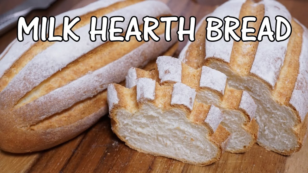 【パン作り】ミルクハースブレッド / [Bread Baking] Milk Hearth Bread