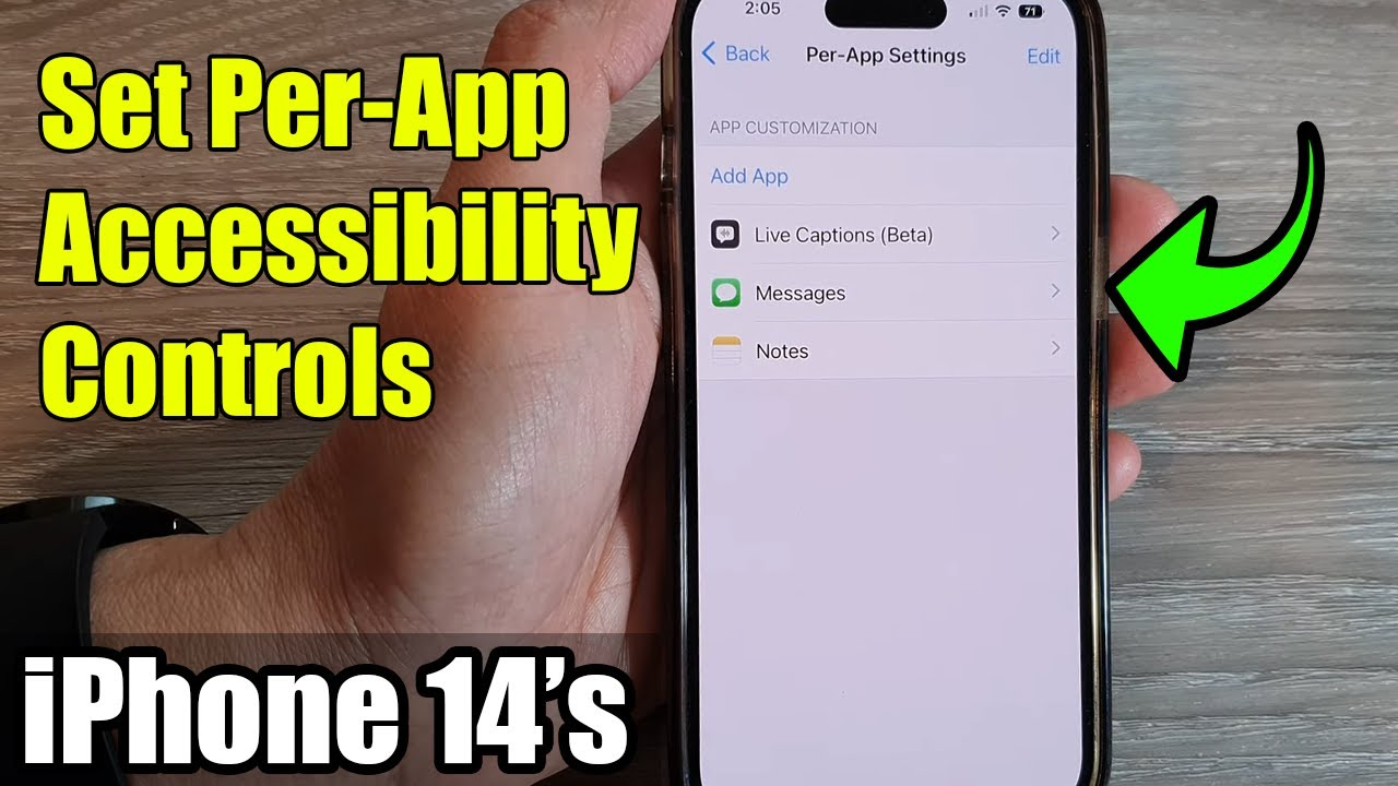 iPhone 14's/14 Pro Max: How to Set Per-App Accessibility Controls