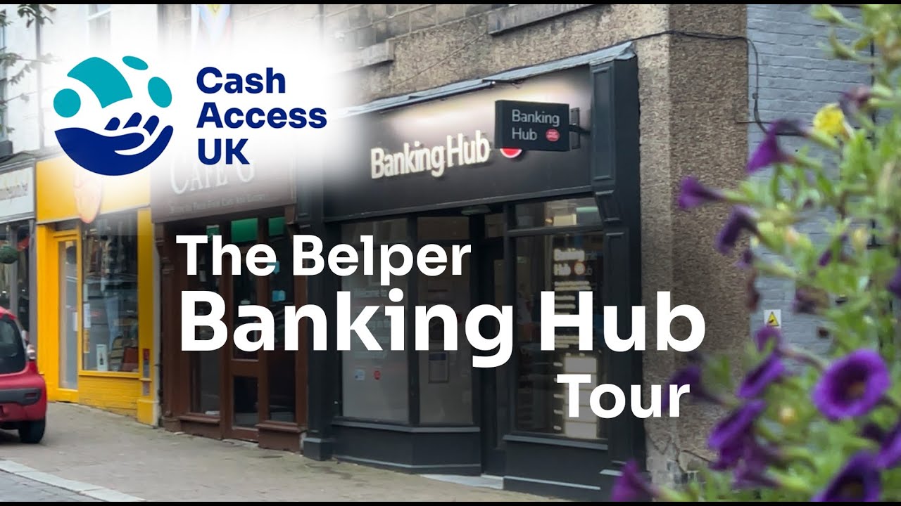 Michael Greatbatch giving a tour of the Belper Banking Hub | Cash Access UK