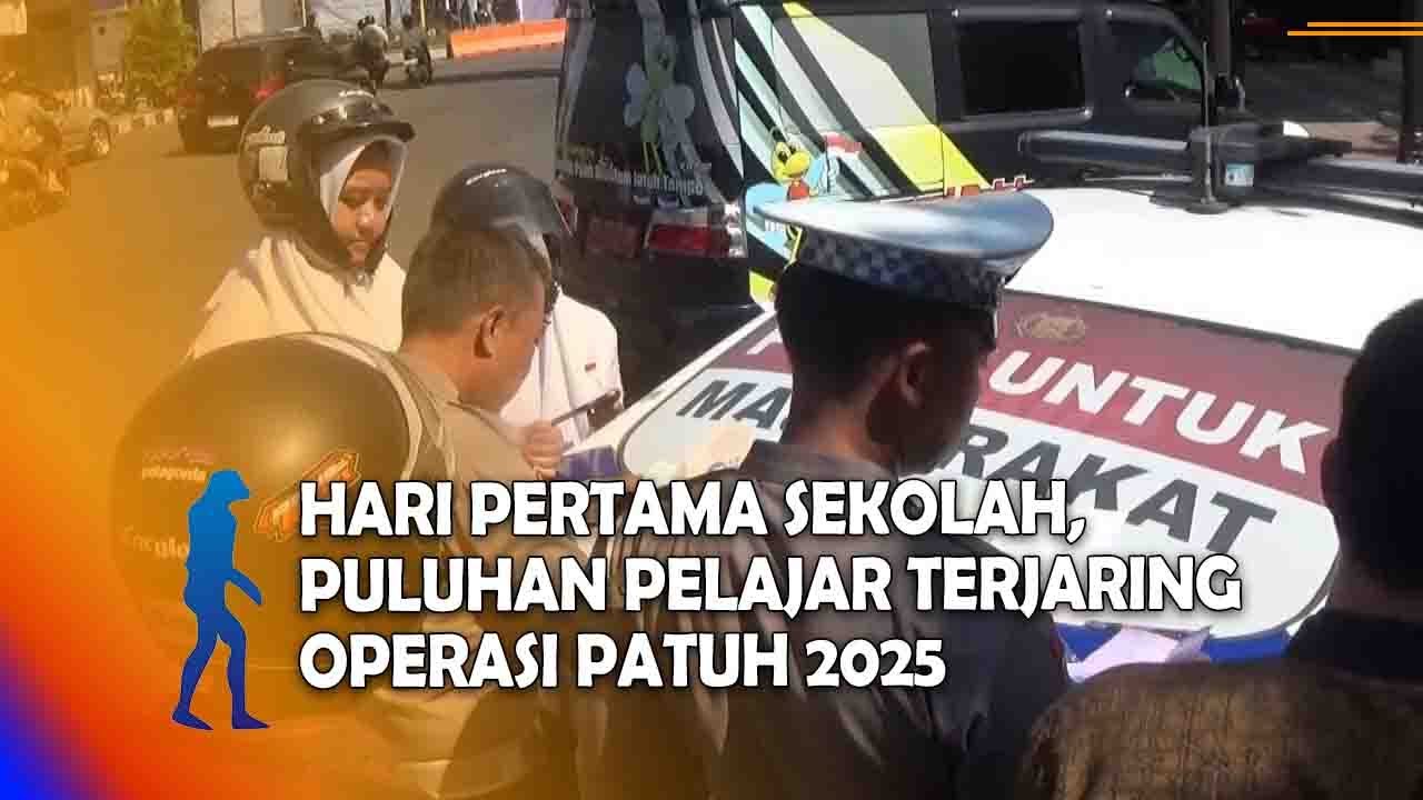 MAGETAN Hari Pertama Sekolah, Puluhan Pelajar Terjaring Operasi Patuh 2025