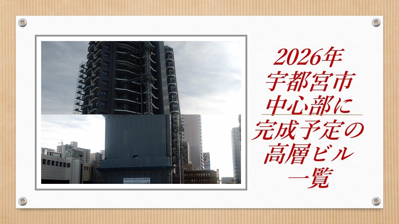 2026年宇都宮市中心部に完成予定の高層ビル一覧