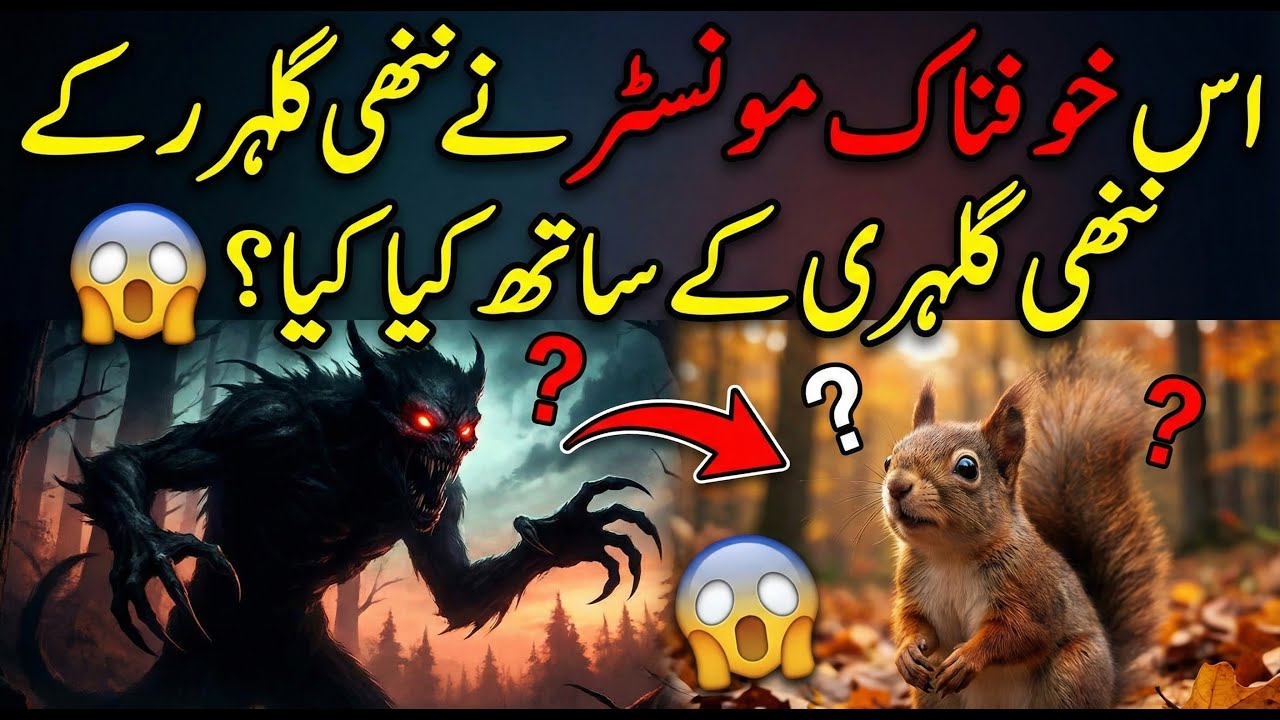 اس خوفناک مونسٹر نے ننھی گلہری کے ساتھ کیا کیا؟ 😱