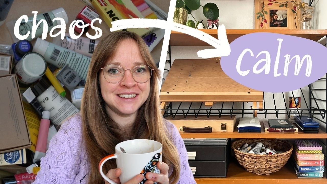 🌈 Decluttering My Art Supplies & Art Studio 