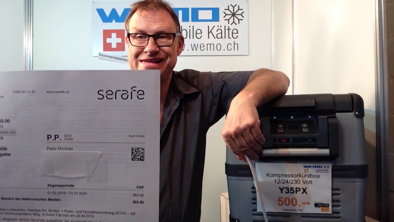 Serafe AG Bilag GEZ Empfangsgeb&uuml;hren Radio TV Betriebe zahlen auch, K&uuml;hlbox test wemo y35px