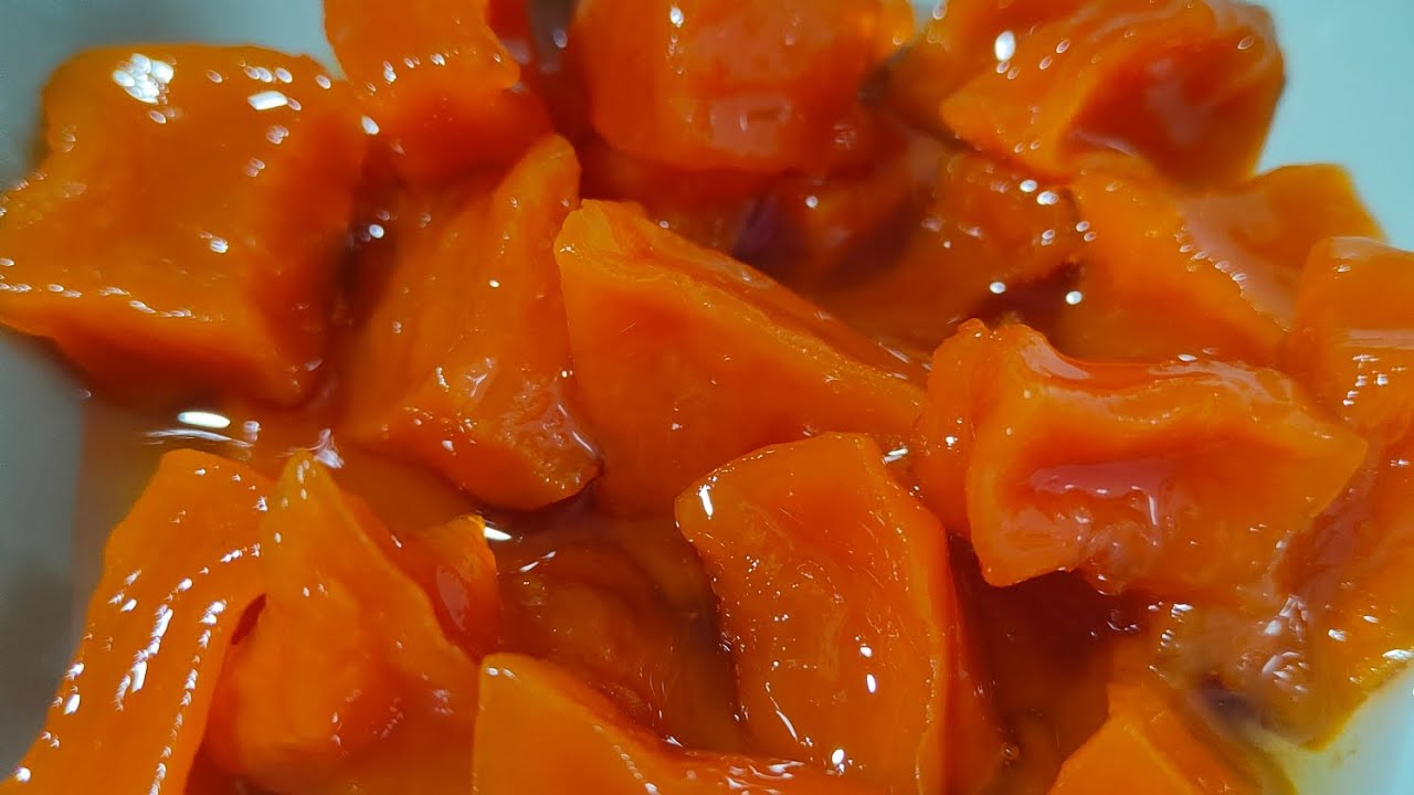 Dulce de calabaza sin cal y sin bicarbonato