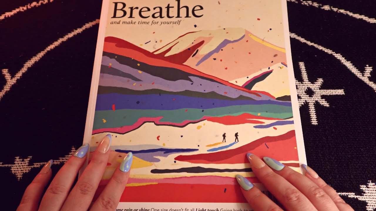 ASMR Relaxing Stress Relief🌤 💕 Breathe Magazine Flip Through✨Soft-Spoken✨