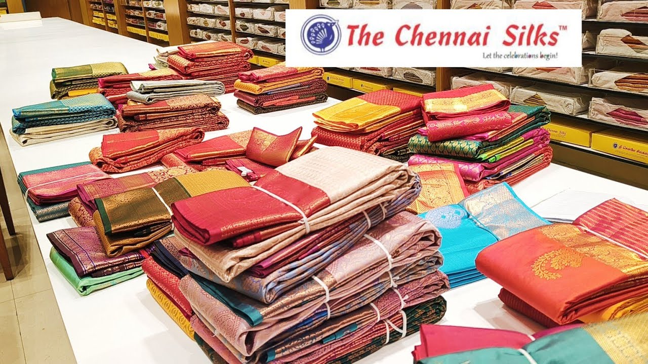 Chennai silks Soft silk sarees wedding silk saree 2500 To 5000 collection/Chromepet Chennai silks