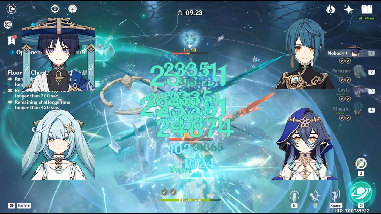3.8 Abyss C0 Wanderer Permafreeze Showcase - [Genshin Impact]
