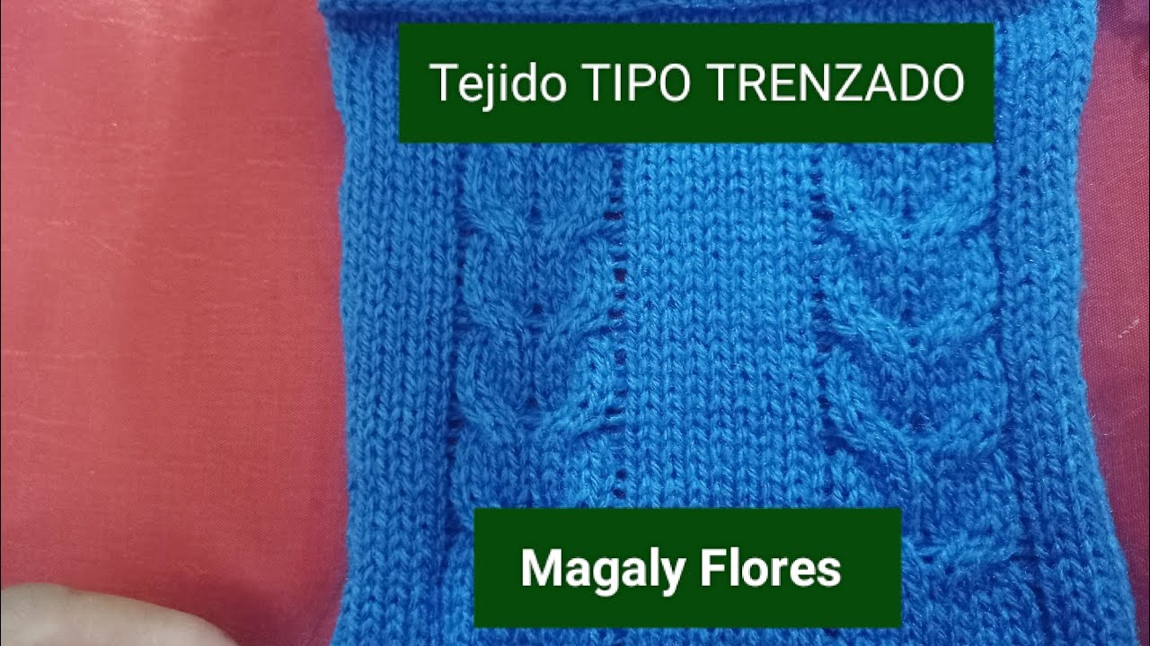 Tejido tipo trenzado en máquina de tejer TRICOTOSA