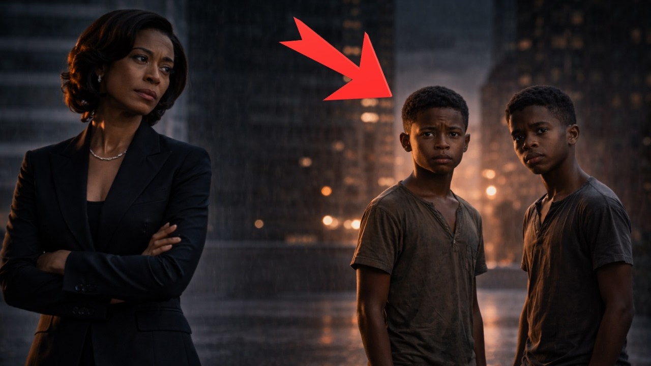 Black billionaire woman ignores two Black poor boys cries -- the mark turns her world dark