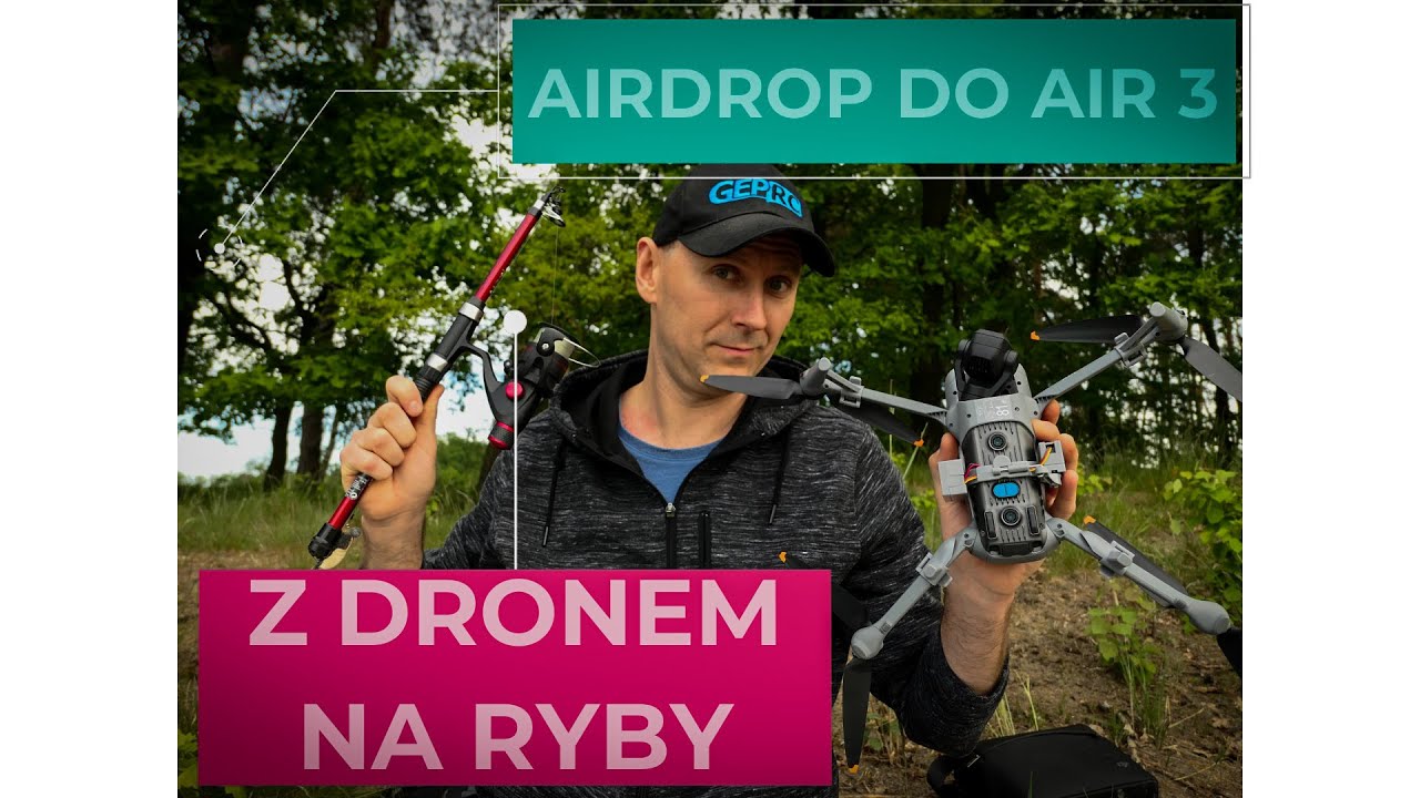 AIRDROP SYSTEM DLA DJI AIR 3, SYSTEM ZRZUTU W SAM RAZ DLA WĘDKARZY.