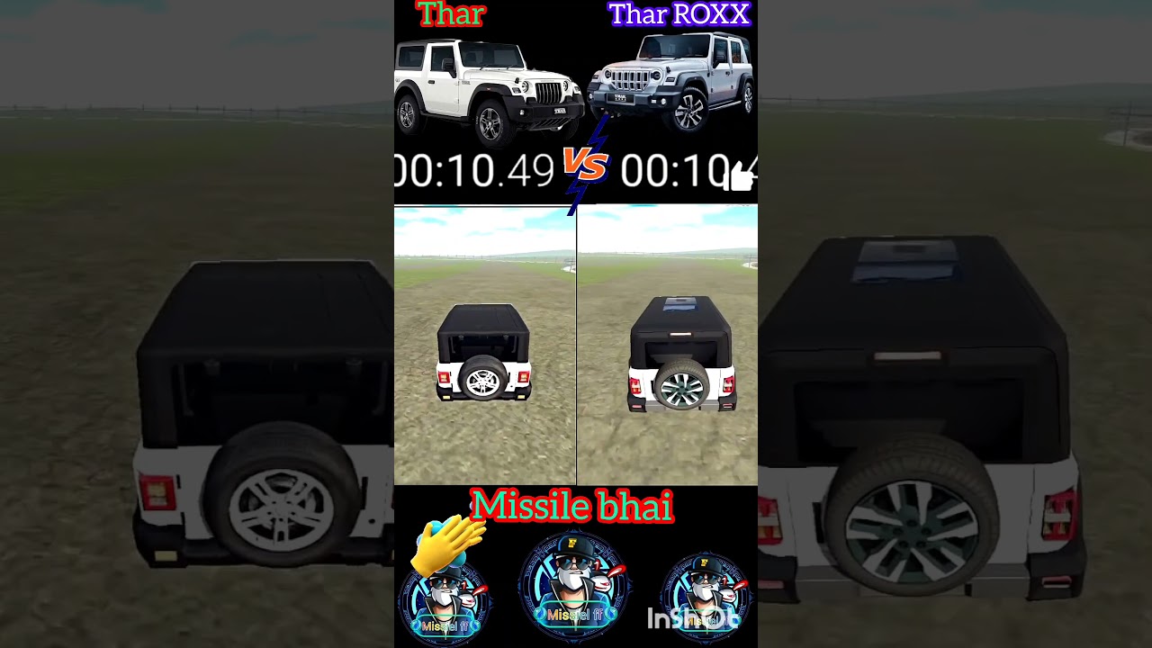 Mahindra Thar ROXX vs Stock Thar | Power Ka Asli Test | Drag Race Mayhem!