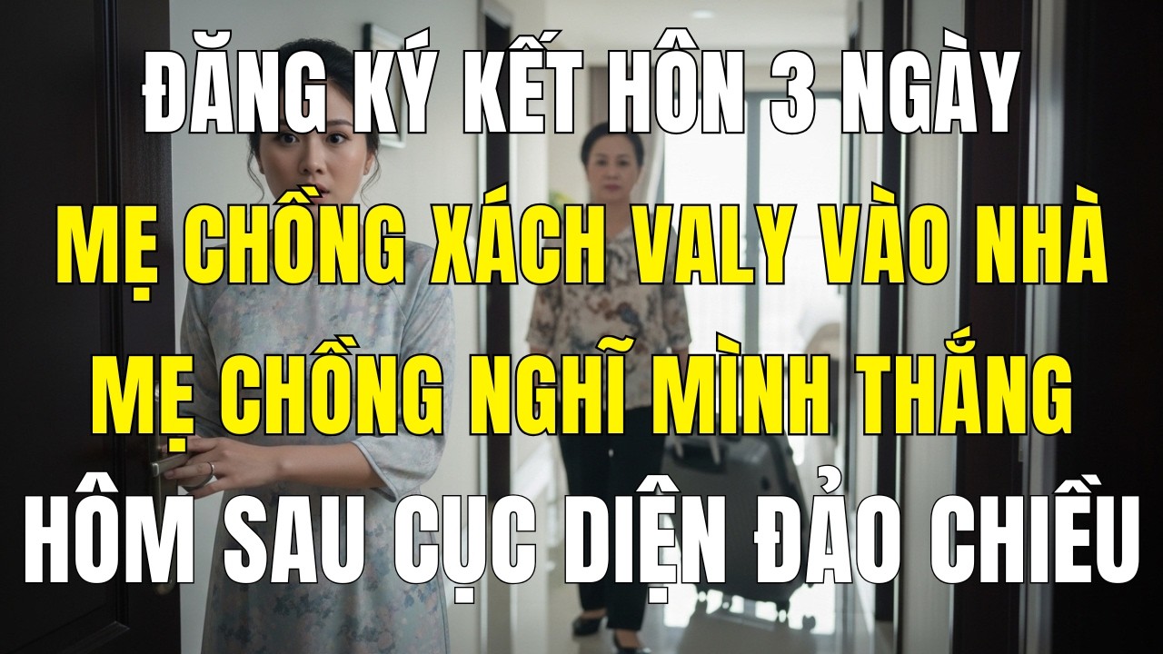 Mới Đăng Ký Kết Hôn 3 Ngày, Mẹ Chồng Xách Vali Vào Ở, Tuyên Bố Nhà Của Bà Và Tôi Phải Lo Tất