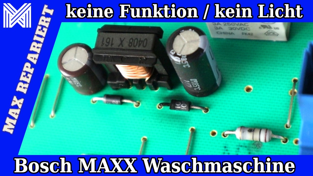 Bosch Maxx Waschmaschine ohne Funktion - kein Licht keine Reaktion