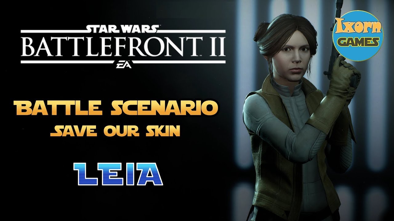 Battle scenario #2 Leia Organa - Star Wars Battlefront 2 PC Gameplay (no commentary)