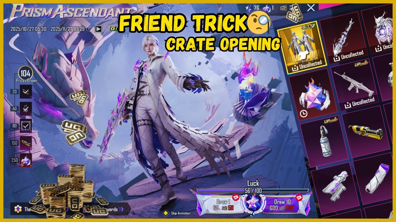 Prism Ascendant Crate Opening BGMI New Ultimate Set Crate Opening