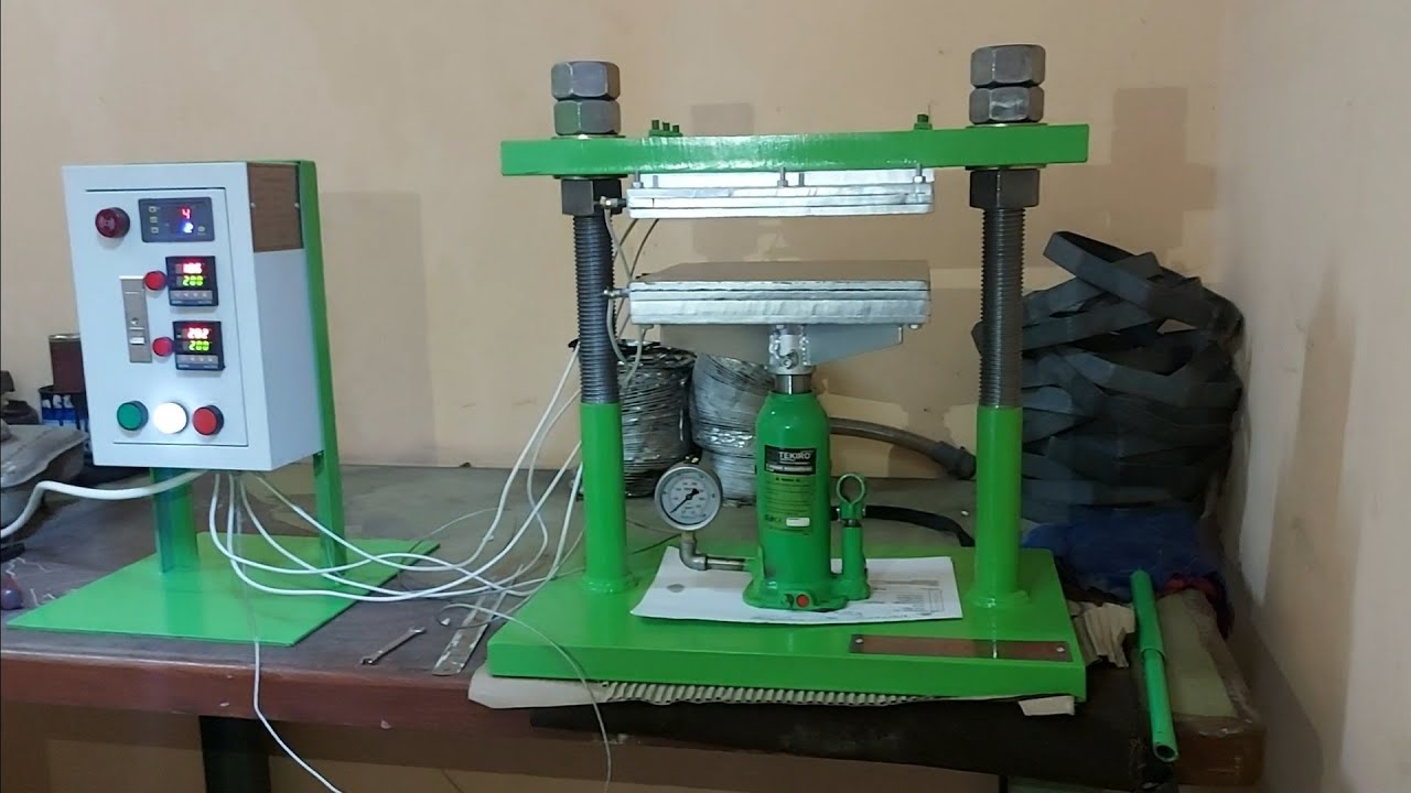 Review Mesin Heat Press Hydraulic With 300⁰C Max Temp dengan double pemanas.