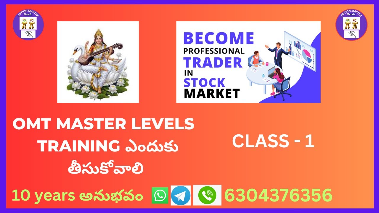 OMT MASTER LEVELS  TRAINING  CLASS  -  1   OPTION MASTER TELUGU