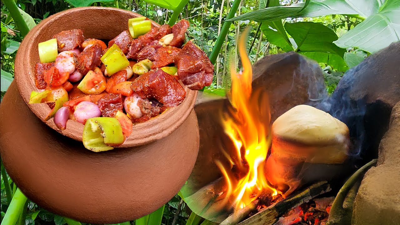 testi kebabı 🔥🥩 | testi kebab in nature #kebab #foodie #outdoorcooking #videos #cookinginnature