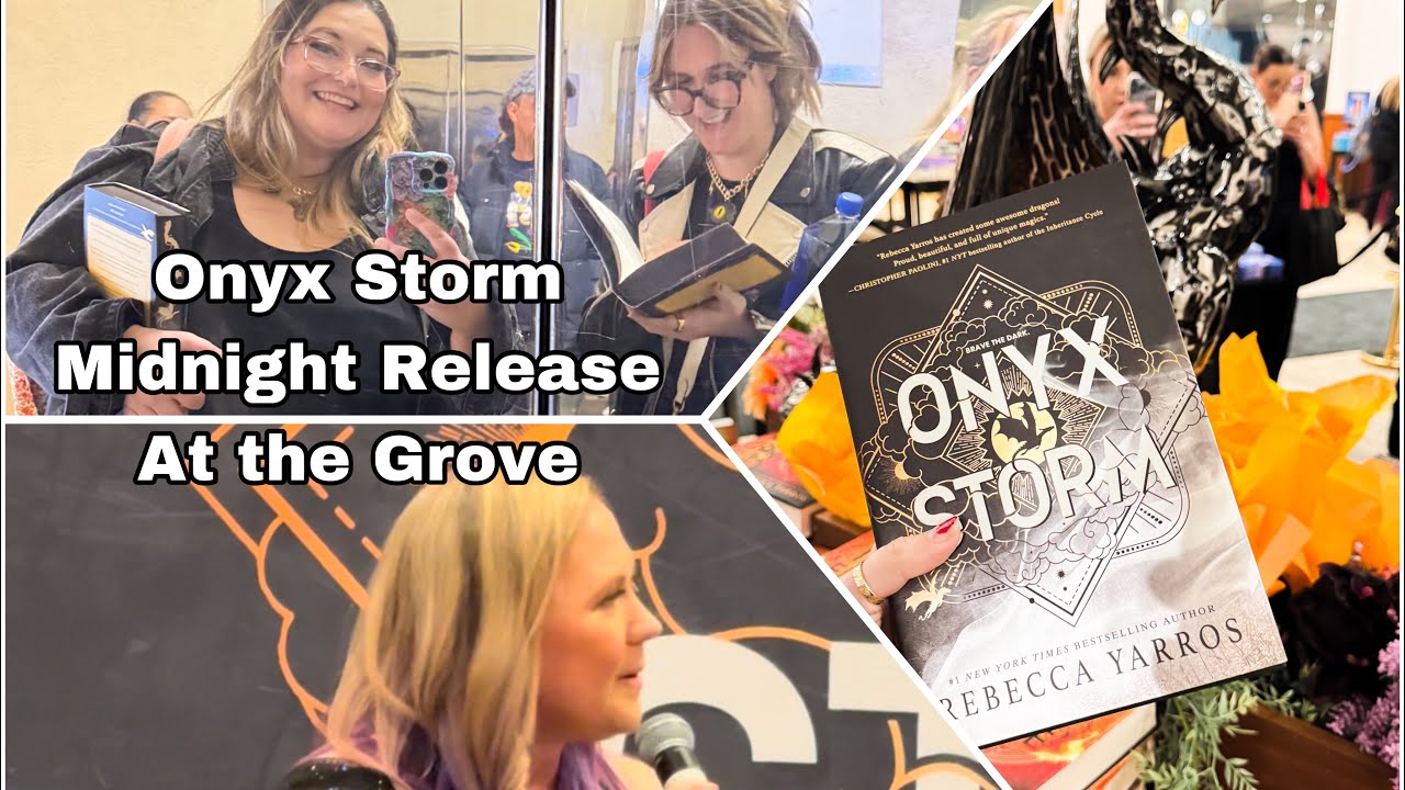 Onyx Storm Midnight Release at the Grove Vlog🐉
