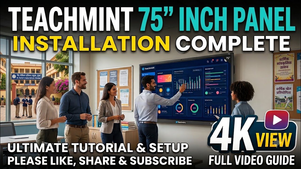75 inch touch screen installation 