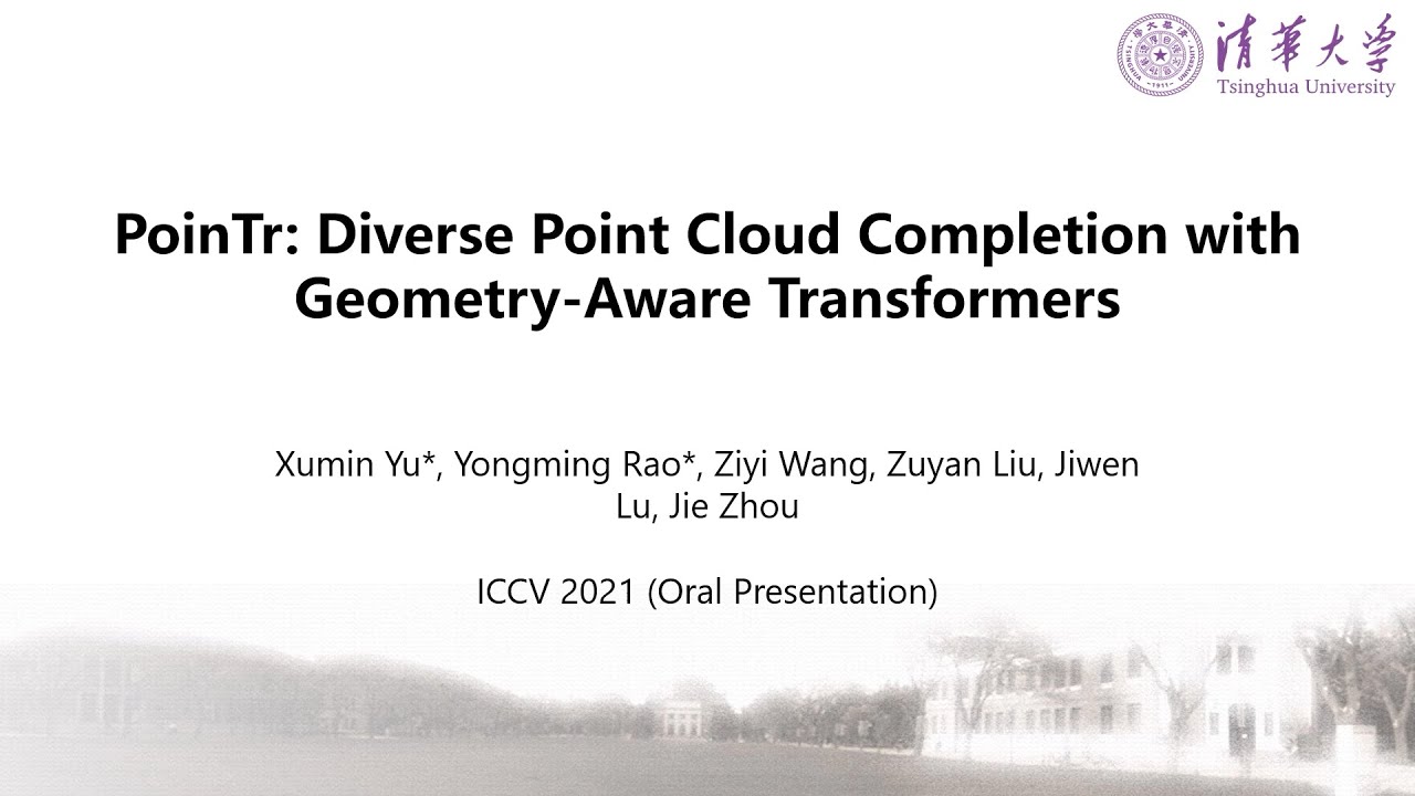 PoinTr: Diverse Point Cloud Completion with Geometry-Aware Transformers