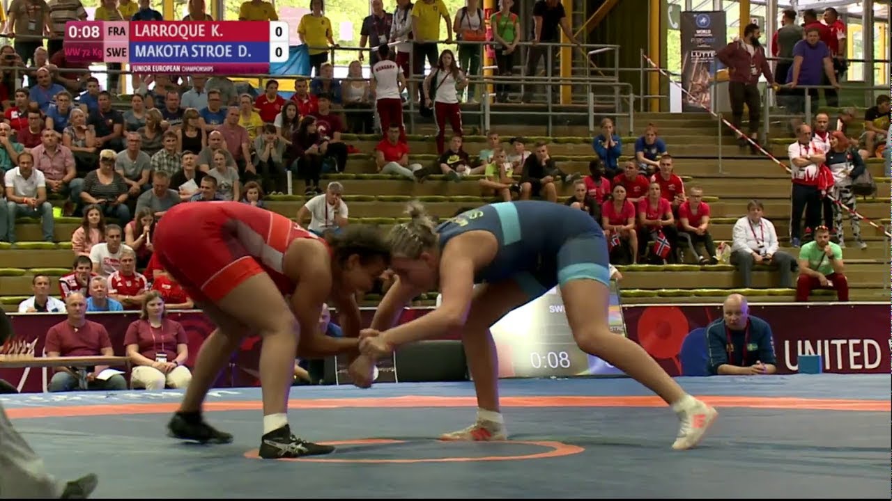 ЗОЛОТО WW - 72 кг: К. ЛАРРОК (Франция) df. Д. МАКОТА СТРОЕ (ШВЕЦИЯ), 6:0
