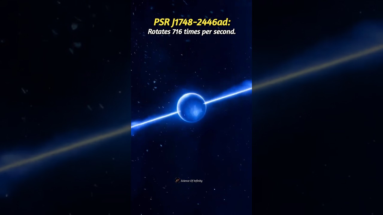 Vela Pulsar vs Fastest Spinning Pulsar 👽🗿 #pulsar #star #space #shorts