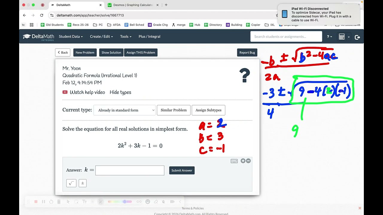 AFDA - QF Irrational Solutions