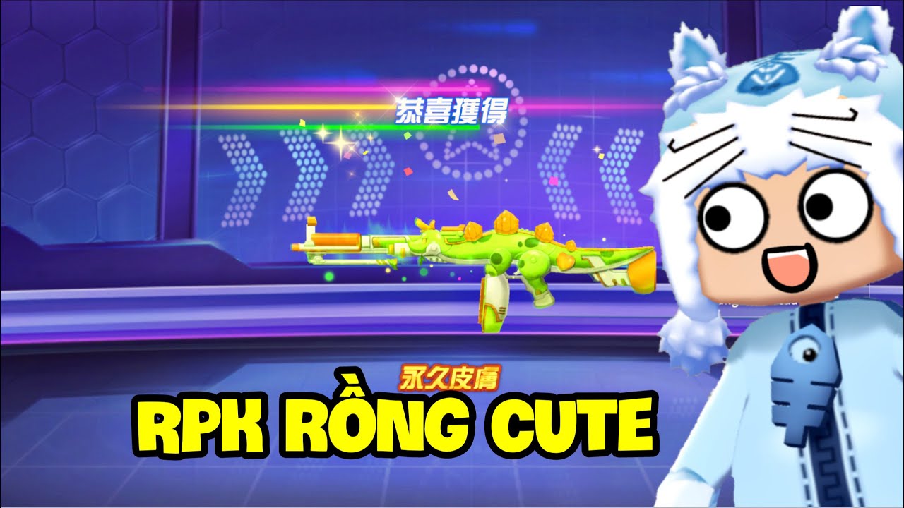 RPK RỒNG CUTE SIÊU MẠNH SIÊU NHIỀU ĐẠN TRONG MINI WORLD ROYALE | MEOWPEO TV